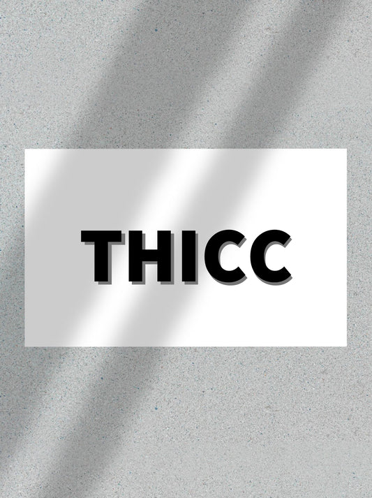THICC official decal (BLACK)